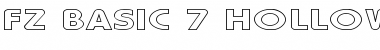 Download FZ BASIC 7 HOLLOW EX Font