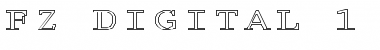 FZ DIGITAL 1 HOLLOW EX Normal Font