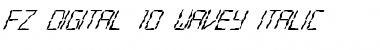 Download FZ DIGITAL 10 WAVEY ITALIC Font