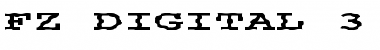 FZ DIGITAL 3 WAVEY EX Normal Font