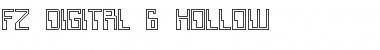 Download FZ DIGITAL 6 HOLLOW Font