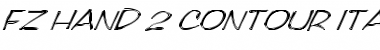 FZ HAND 2 CONTOUR ITALIC Normal Font