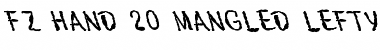 FZ HAND 20 MANGLED LEFTY Normal Font