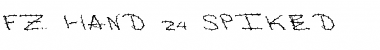 Download FZ HAND 24 SPIKED Font