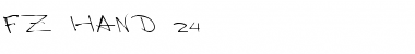 FZ HAND 24 Normal Font