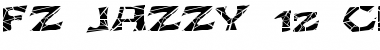 FZ JAZZY 12 CRACKED EX Normal Font