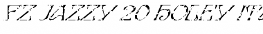 FZ JAZZY 20 HOLEY ITALIC Normal Font