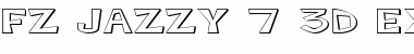 FZ JAZZY 7 3D EX Normal Font