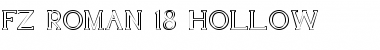 FZ ROMAN 18 HOLLOW Normal Font