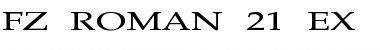 FZ ROMAN 21 EX Normal Font