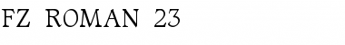 FZ ROMAN 23 Normal Font