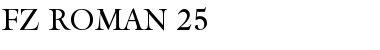 Download FZ ROMAN 25 Font