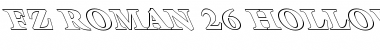 FZ ROMAN 26 HOLLOW LEFTY Normal Font