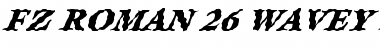 Download FZ ROMAN 26 WAVEY ITALIC Font