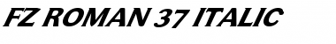 FZ ROMAN 37 ITALIC Normal Font