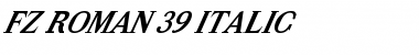 FZ ROMAN 39 ITALIC Normal Font