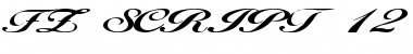 Download FZ SCRIPT 12 EX Font