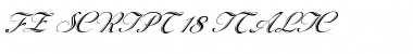 FZ SCRIPT 18  ITALIC Normal Font