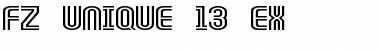 FZ UNIQUE 13 EX Normal Font