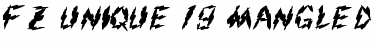 Download FZ UNIQUE 19 MANGLED Font