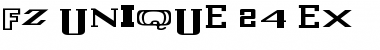 Download FZ UNIQUE 24 EX Font