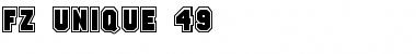 FZ UNIQUE 49 Normal Font