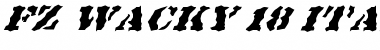 FZ WACKY 18 ITALIC Normal Font