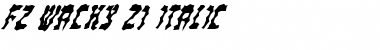 Download FZ WACKY 21 ITALIC Font