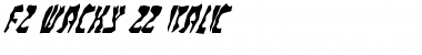 Download FZ WACKY 22 ITALIC Font