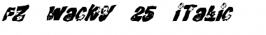 Download FZ WACKY 25 ITALIC Font