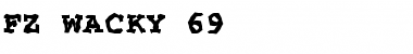 FZ WACKY 69 Normal Font