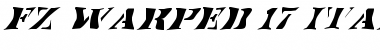 Download FZ WARPED 17 ITALIC Font