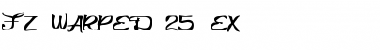 Download FZ WARPED 25 EX Font