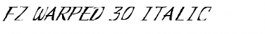 FZ WARPED 30 ITALIC Normal Font