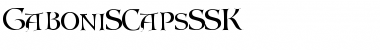 Download GaboniSCapsSSK Font