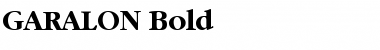 GARALONB Bold Font