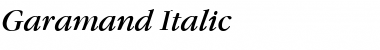 Garamand Italic Font