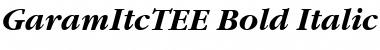Download GaramItcTEE Bold Italic Font
