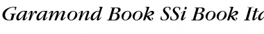 Garamond Book SSi Book Italic Font