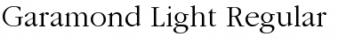 Garamond Light Regular Font