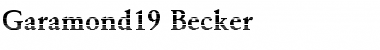 Garamond19 Becker Regular Font