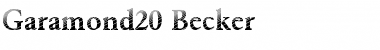 Garamond20 Becker Regular Font