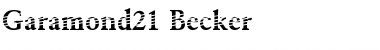 Garamond21 Becker Regular Font