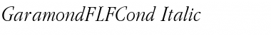 Download GaramondFLFCond-Italic Font