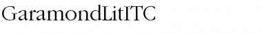 GaramondLitITC Medium Font