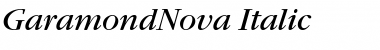 GaramondNova Italic Font