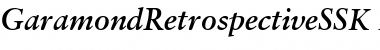 GaramondRetrospectiveSSK BoldItalic Font