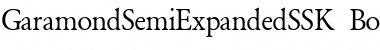 Download GaramondSemiExpandedSSK Font