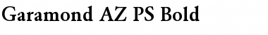 Garamond_A.Z_PS Bold Font
