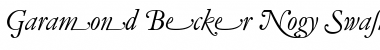 Garamond Becker No5 Swash Italic Font